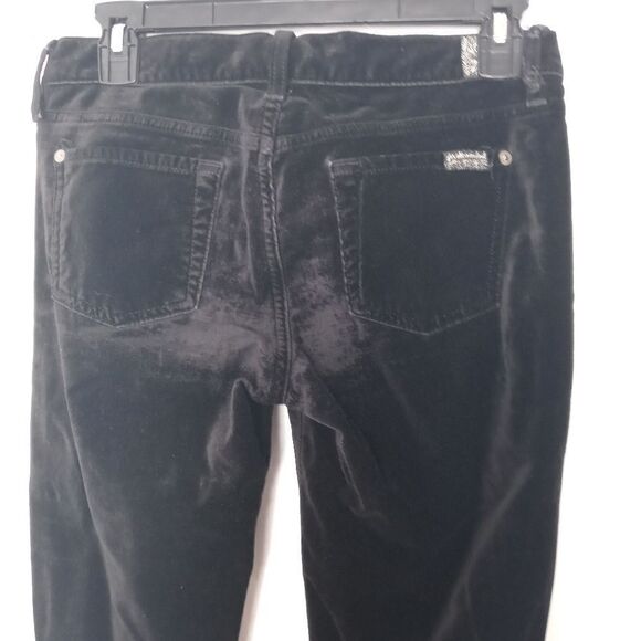 7FAM the skinny black velvet pants size 26 - Picture 4 of 7